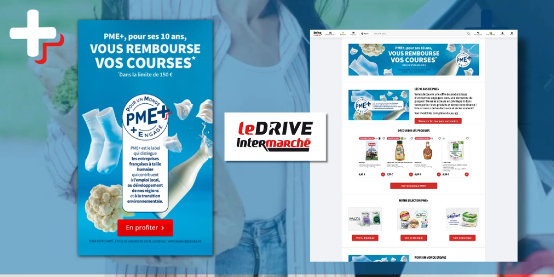 PME+ bénéficie d'une vitrine digitale exceptionnelle chez Intermarché
