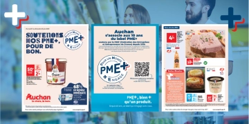 Auchan célèbre les 10 ans du Label PME+ avec un tract 100% dédié