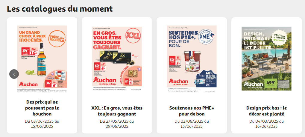 Accès au tract via le site de l'enseigne